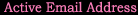 Active Email Address